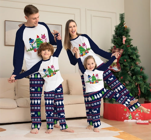 Family Matching Christmas Pajamas Set - Xmas Long Sleeve Sleepwear